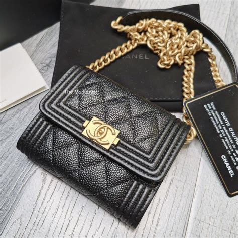 chanel boy coin purse